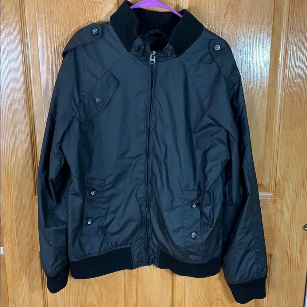 Men’s Forever21 Black Bomber Jacket - Size XL